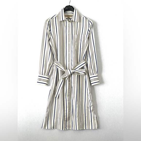 Burberry Striped Silk Shirt Dress - Picture 3 of 16